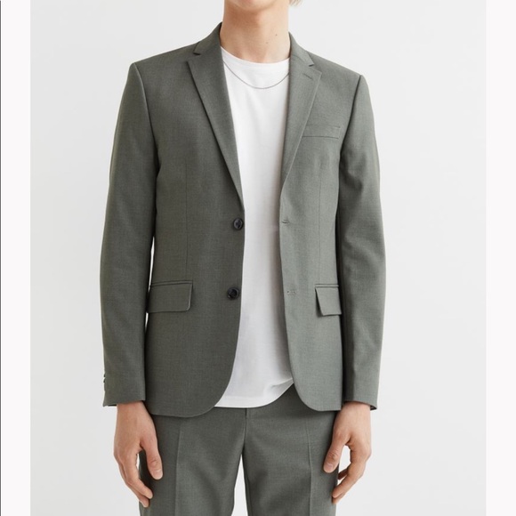 H&M Suits & Blazers Hm Gray Slim Fit Suit Like New Jacket And Pants
